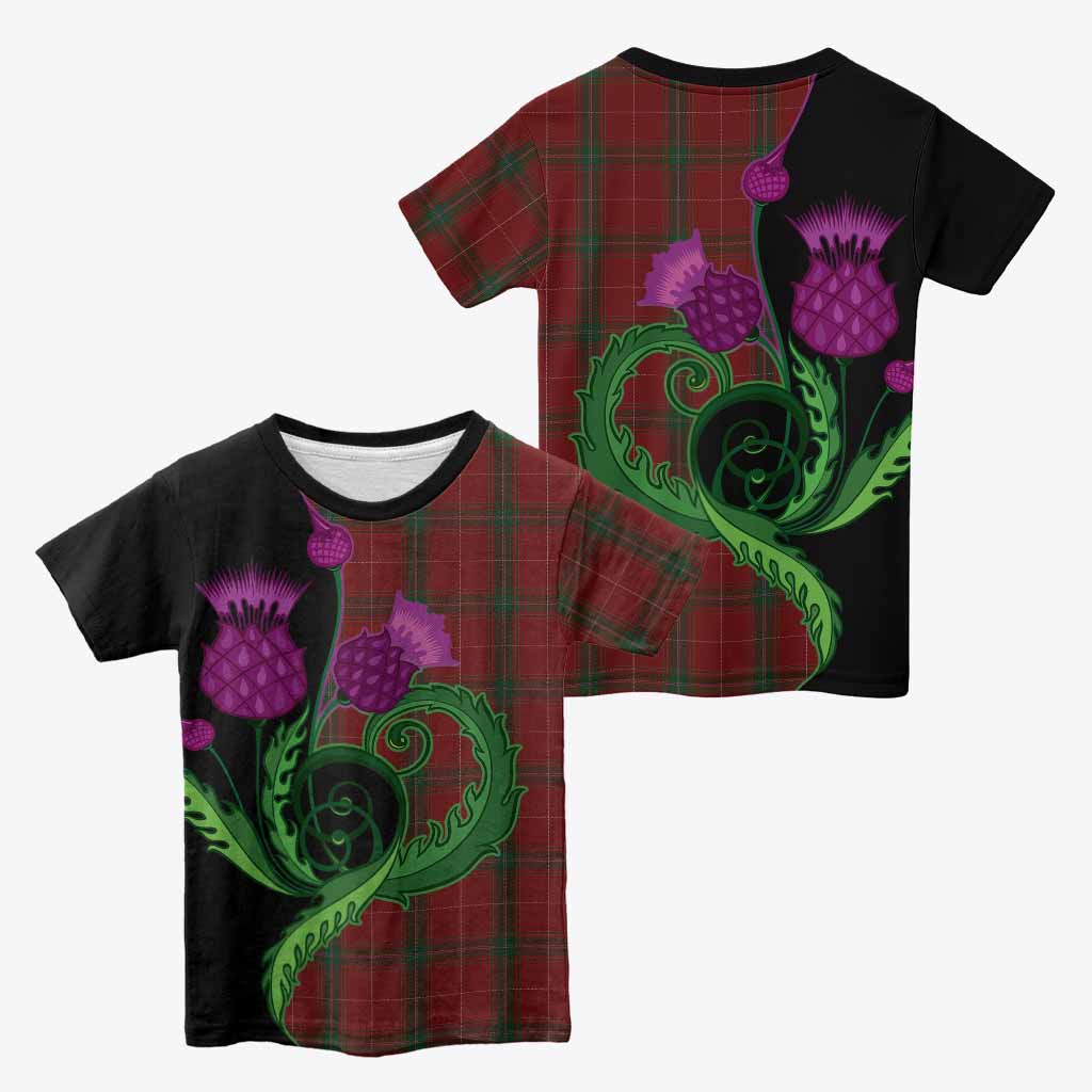 Carruthers Tartan Kid T-shirt Traditional Scottish Thistle