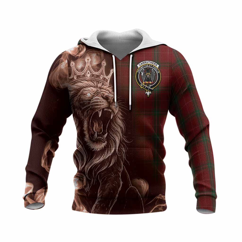 Carruthers Tartan Knitted Hoodie Roaring Lion Heritage