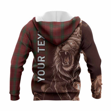 Carruthers Tartan Knitted Hoodie Roaring Lion Heritage