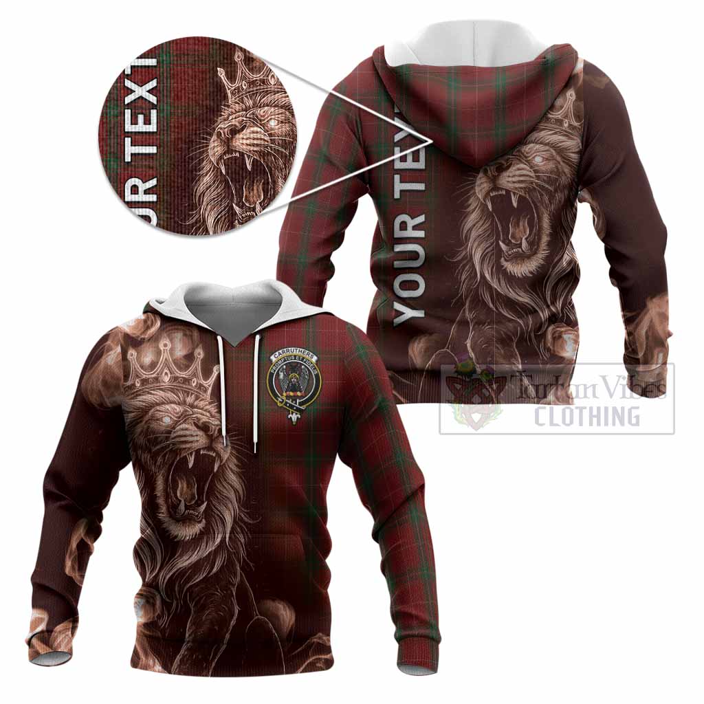 Carruthers Tartan Knitted Hoodie Roaring Lion Heritage
