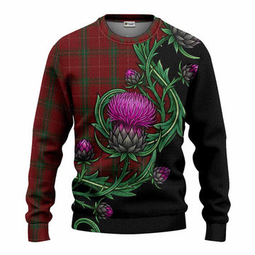 Carruthers Tartan Knitted Sweater Resilient Scottish Thistle
