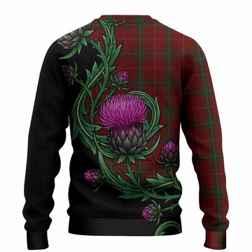 Carruthers Tartan Knitted Sweater Resilient Scottish Thistle
