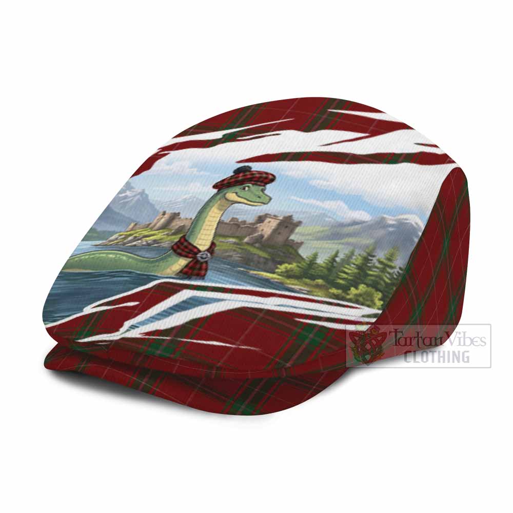Carruthers Tartan Loch Ness Monster Scottish Heritage Art Flat Cap, Jeff Cap