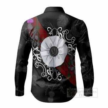 Carruthers Tartan Long Sleeve Button Shirts Jacobite White Rose - Tartan Vibes Clothing