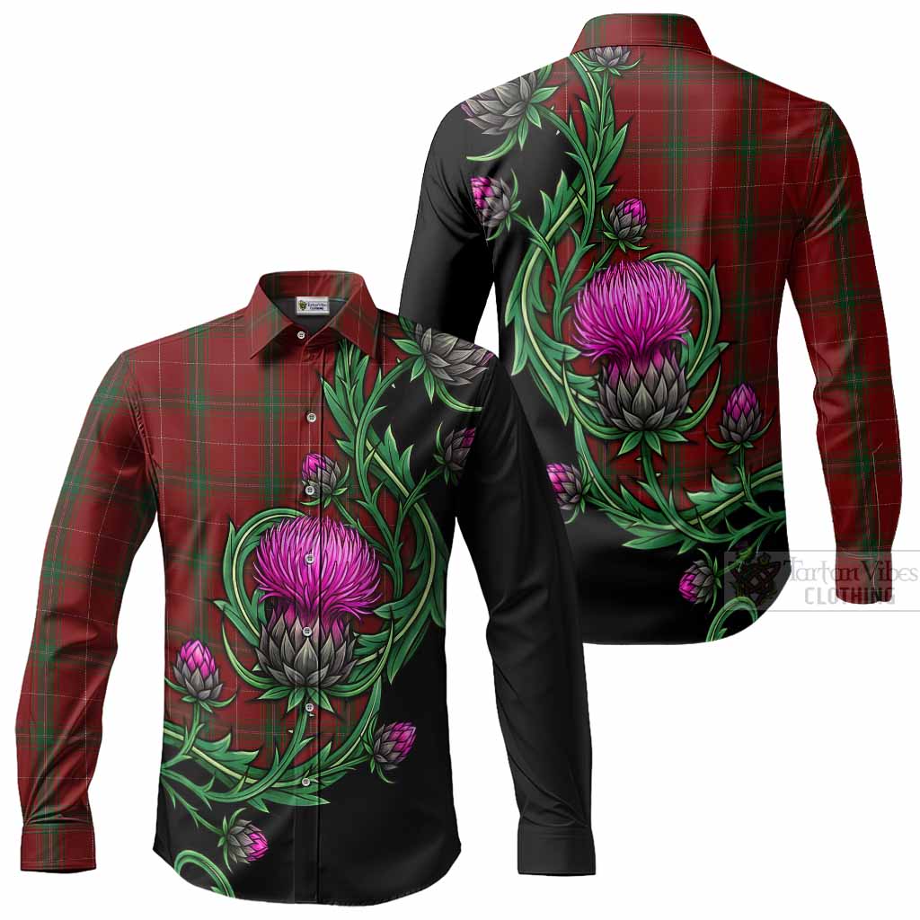 Carruthers Tartan Long Sleeve Button Shirts Resilient Scottish Thistle
