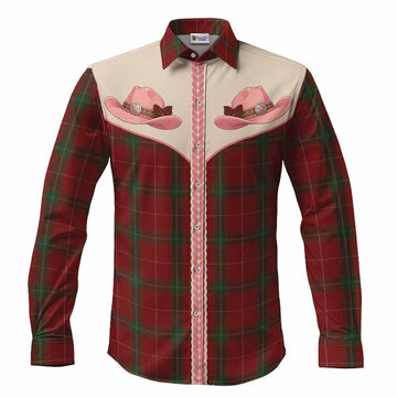 Carruthers Tartan Long Sleeve Button Shirts Wee Coo Cowgirl Cute Style Men's Shirt S - Tartan Vibes Clothing