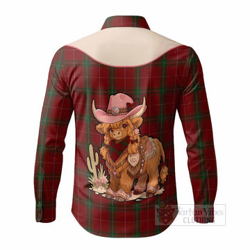 Carruthers Tartan Long Sleeve Button Shirts Wee Coo Cowgirl Cute Style - Tartan Vibes Clothing