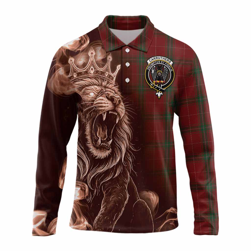 Carruthers Tartan Long Sleeve Polo Shirt Roaring Lion Heritage