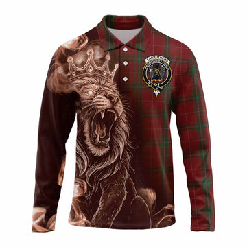 Carruthers Tartan Long Sleeve Polo Shirt Roaring Lion Heritage