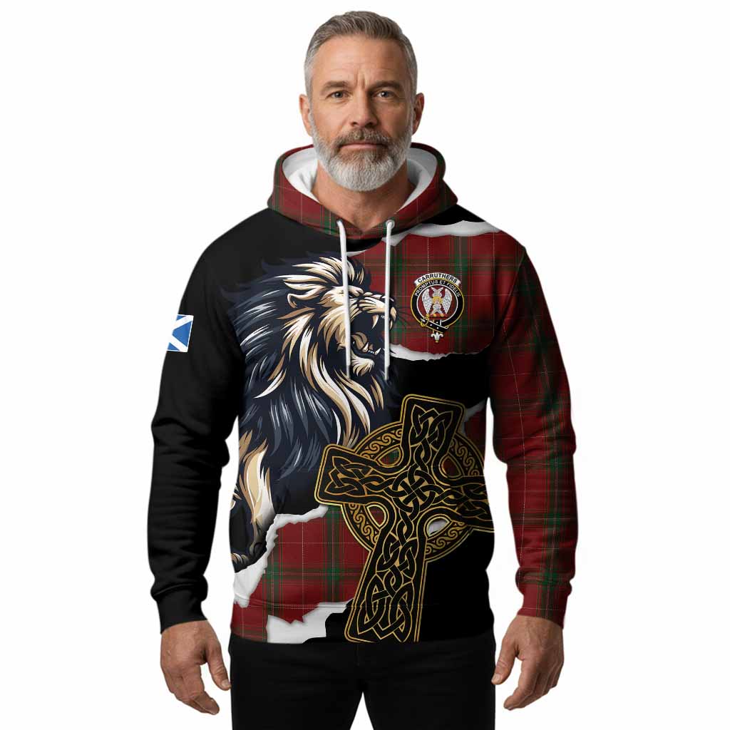 Carruthers Tartan Scottish Hoodie Lion Celtic Heritage