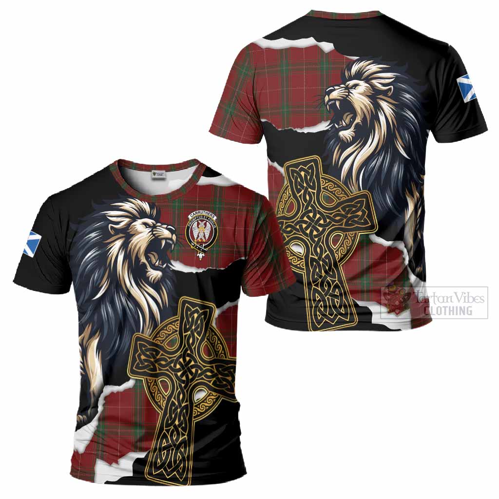 Carruthers Tartan Scottish T-Shirt Lion Celtic Heritage
