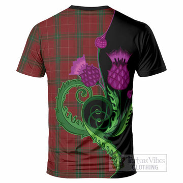 Carruthers Tartan T-Shirt Traditional Scottish Thistle