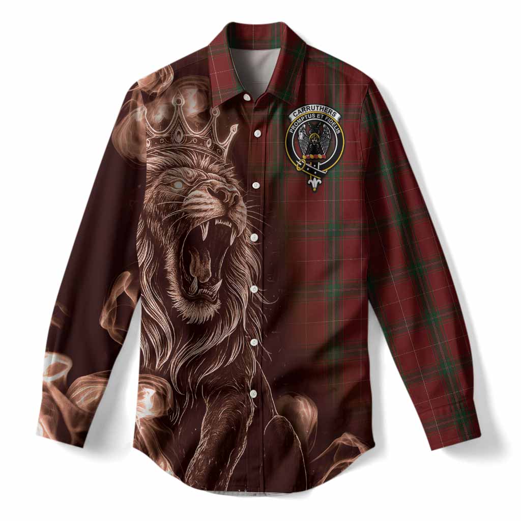 Carruthers Tartan Women Casual Shirt Roaring Lion Heritage