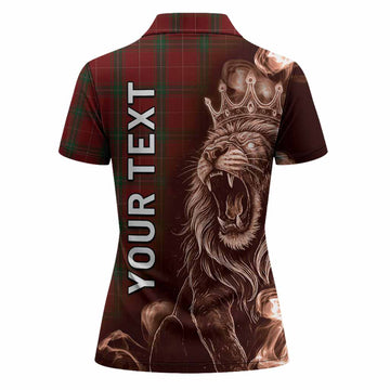 Carruthers Tartan Women Polo Shirt Roaring Lion Heritage