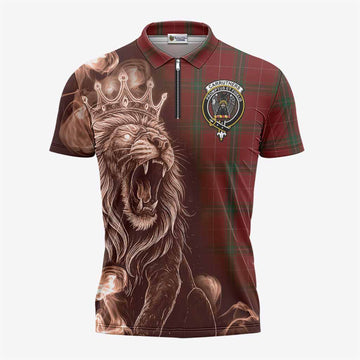 Carruthers Tartan Zipper Polo Shirt Roaring Lion Heritage