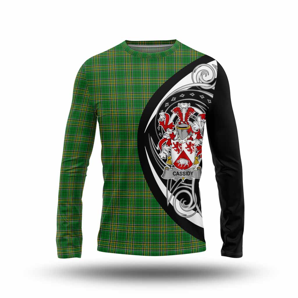 Tartan Vibes Clothing Cassidy Irish Clan Long Sleeve T-Shirt Celtic Circle Style