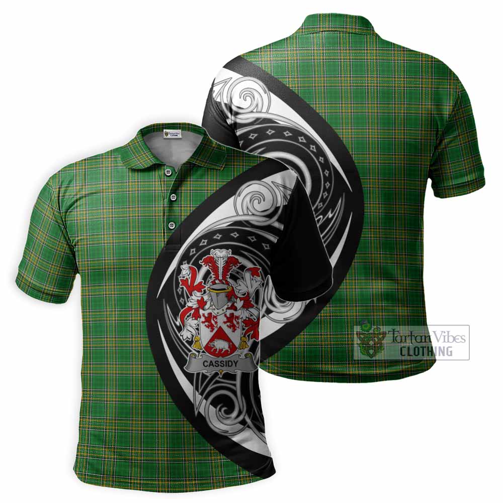 Tartan Vibes Clothing Cassidy Irish Clan Polo Shirt Celtic Circle Style