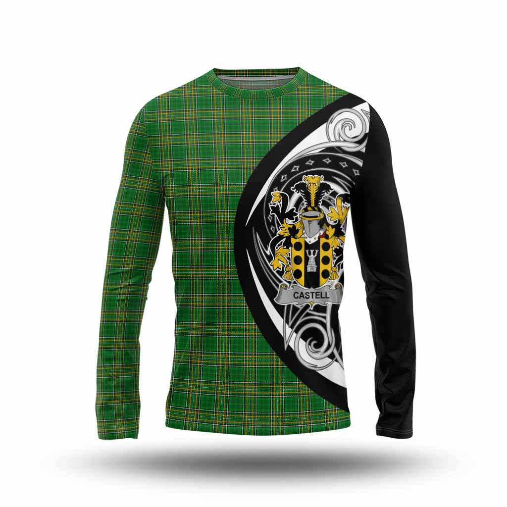 Tartan Vibes Clothing Castell Irish Clan Long Sleeve T-Shirt Celtic Circle Style