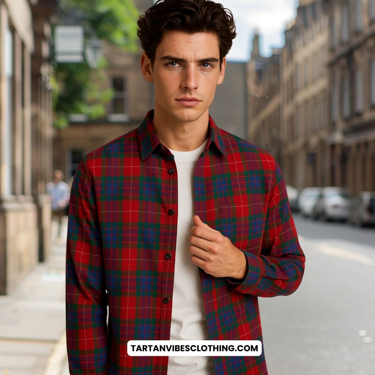 Fraser Tartan Long Sleeve Button Up Shirt