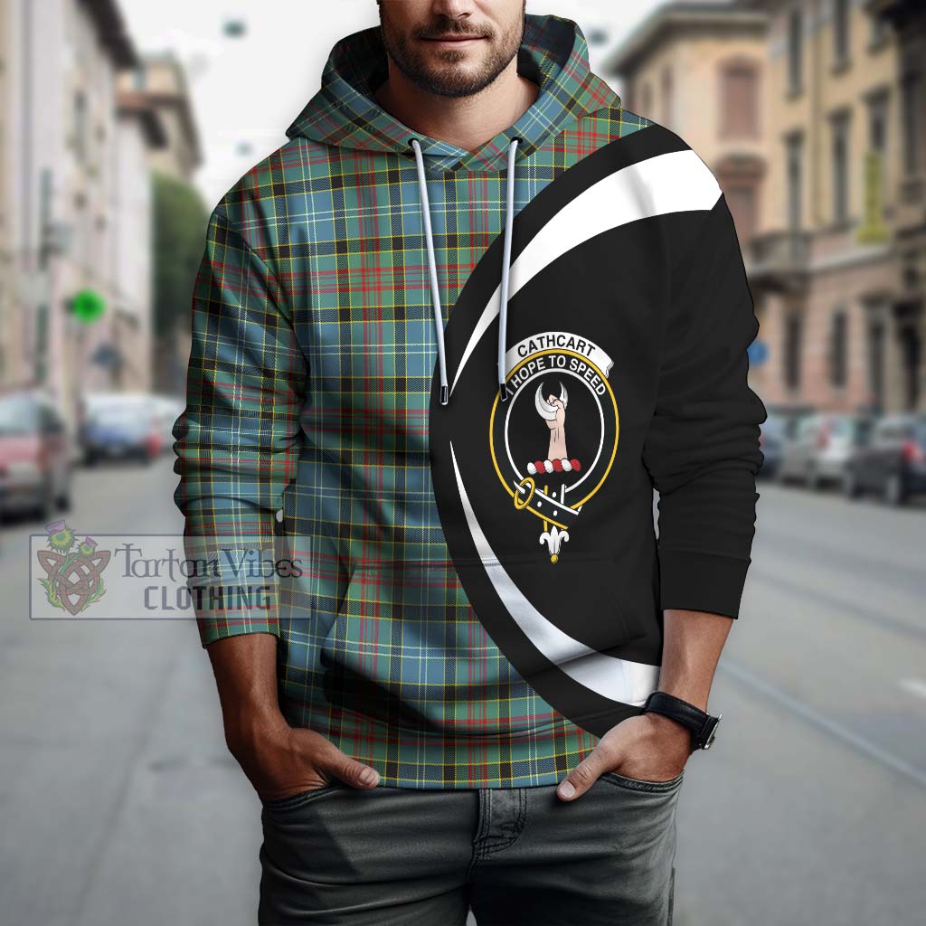 Tartan Vibes Clothing Cathcart Tartan Hoodie with Family Crest Circle Style