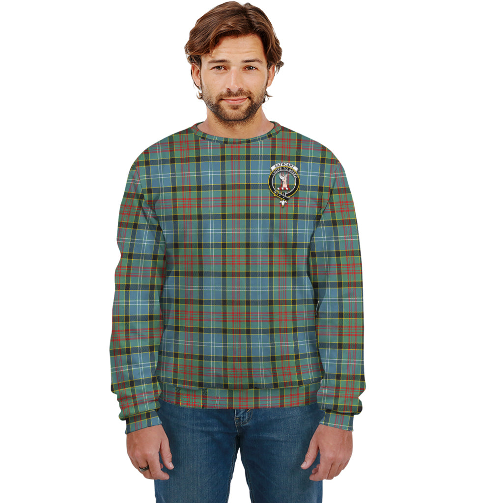 cathcart-tartan-sweatshirt-with-family-crest
