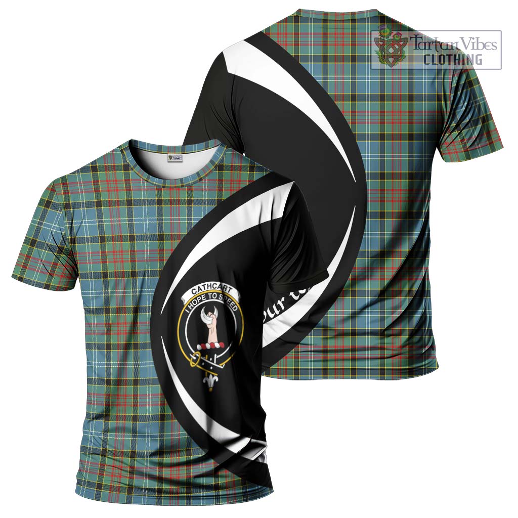 Tartan Vibes Clothing Cathcart Tartan T-Shirt with Family Crest Circle Style