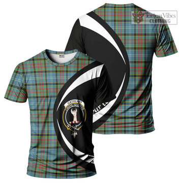 Tartan Vibes Clothing Cathcart Tartan T-Shirt with Family Crest Circle Style