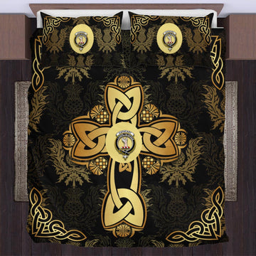 Cathcart Clan Bedding Sets Gold Thistle Celtic Style