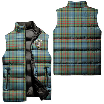 Cathcart Tartan Sleeveless Puffer Jacket with Family Crest