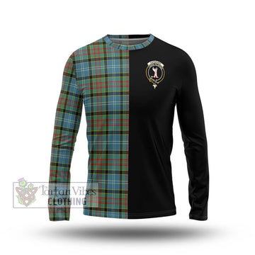 Cathcart Tartan Long Sleeve T-Shirt with Family Crest and Half Of Me Style Unisex - Tartanvibesclothing Shop