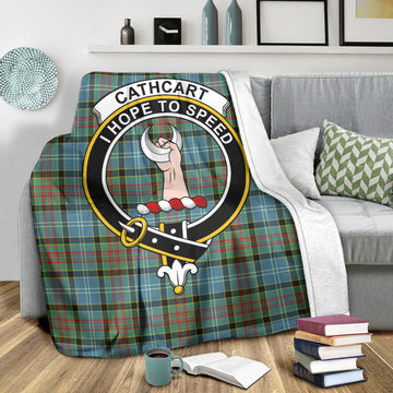 Cathcart Tartan Blanket with Family Crest