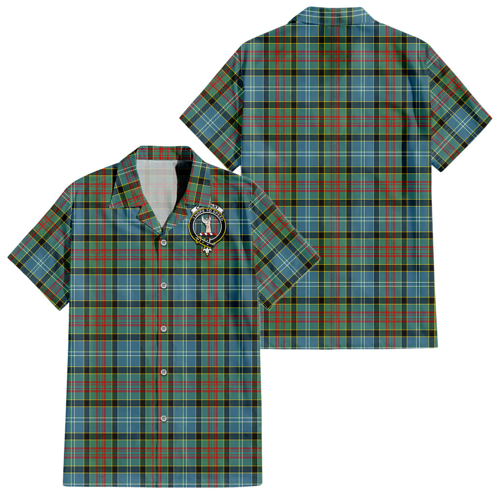 cathcart-tartan-short-sleeve-button-down-shirt-with-family-crest
