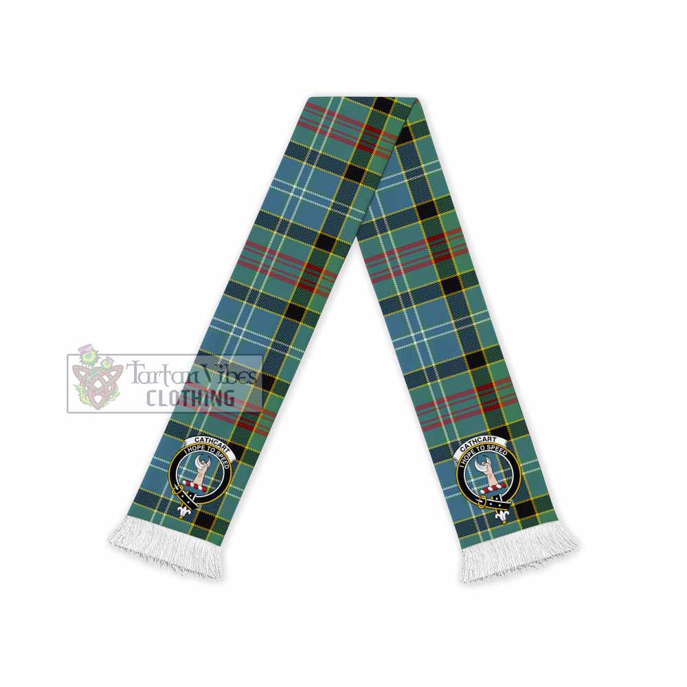 Tartan Vibes Clothing Cathcart Tartan Ruffneck Scarf with Family Crest