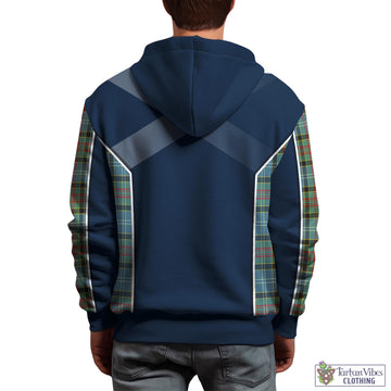 Cathcart Tartan Hoodie with Family Crest and Scottish Thistle Vibes Sport Style