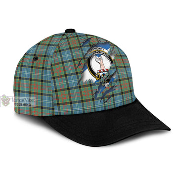 Cathcart Tartan Classic Cap with Family Crest In Me Style