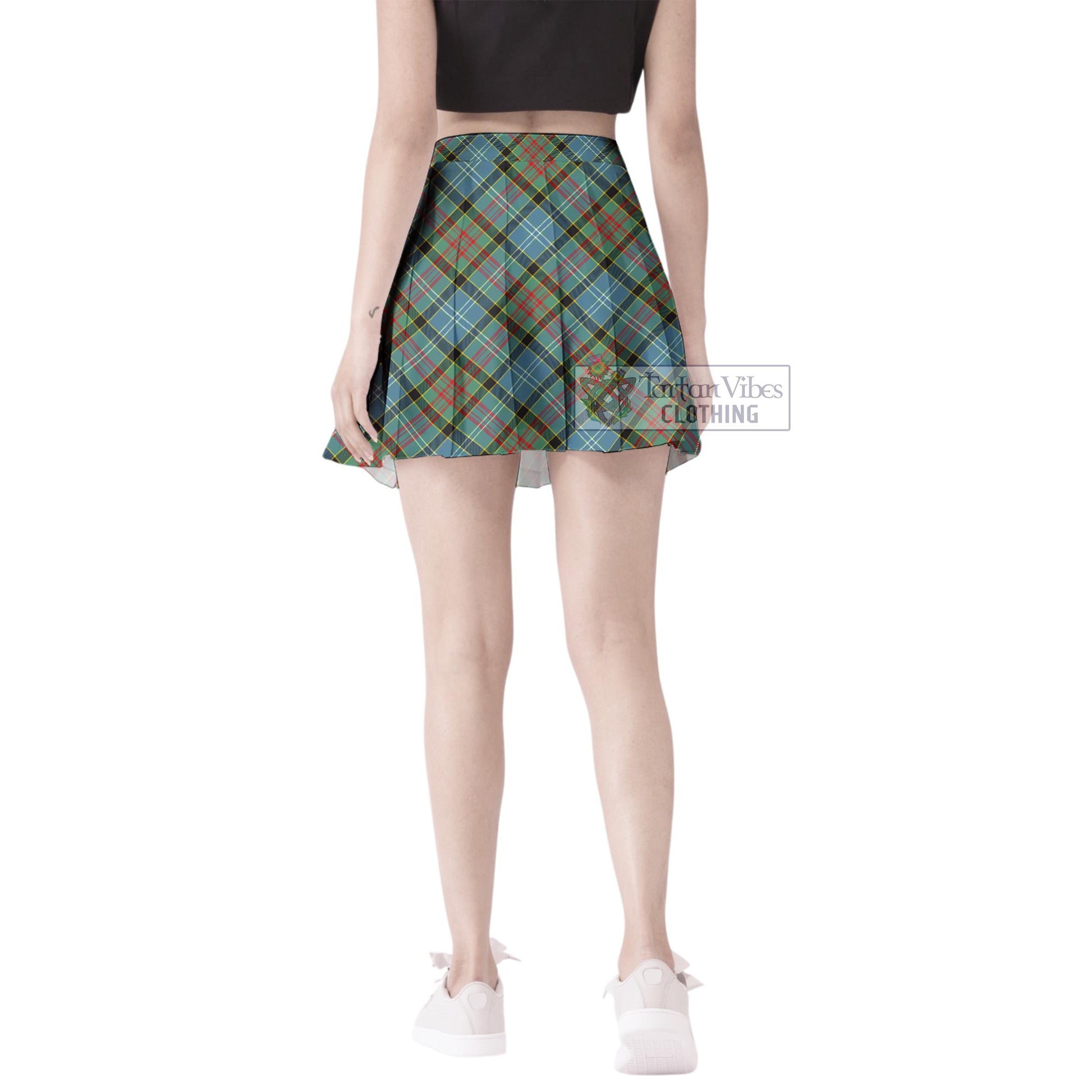 Tartan Vibes Clothing Cathcart Tartan Women's Plated Mini Skirt
