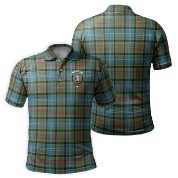 Cathcart Tartan Men's Polo Shirt with Family Crest