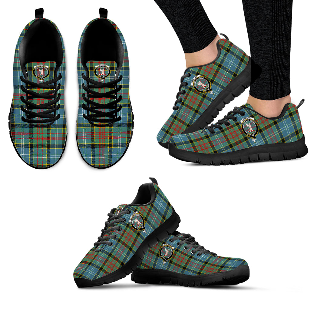 Cathcart Tartan Sneakers with Family Crest - Tartan Vibes Clothing