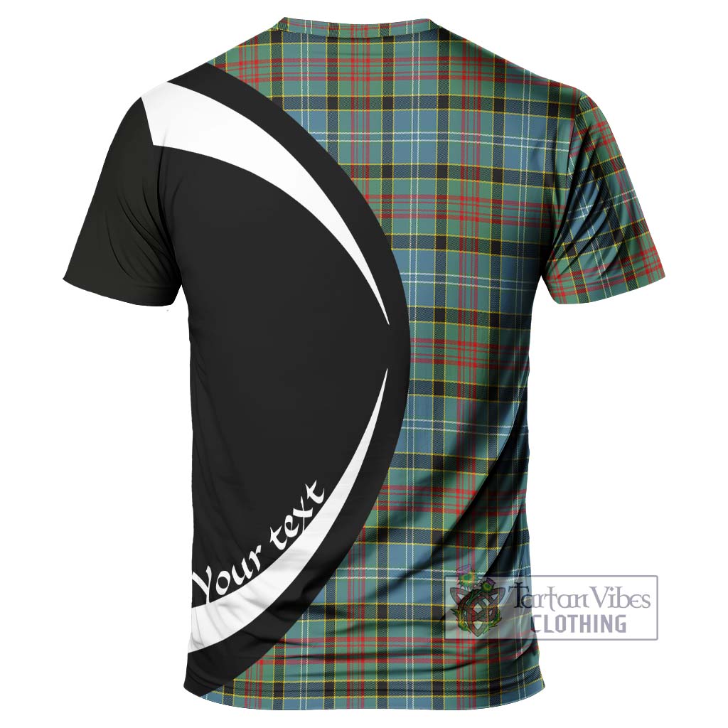 Tartan Vibes Clothing Cathcart Tartan T-Shirt with Family Crest Circle Style