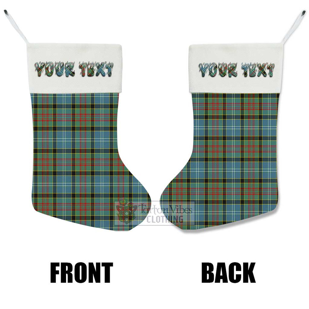 Tartan Vibes Clothing Cathcart Tartan Christmas Stocking with Personalized Text