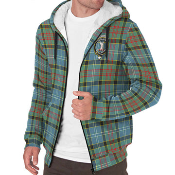 Cathcart Tartan Sherpa Hoodie with Family Crest