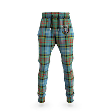 Cathcart Tartan Joggers Pants with Family Crest