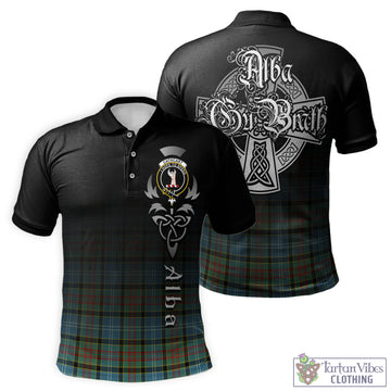 Cathcart Tartan Polo Shirt Featuring Alba Gu Brath Family Crest Celtic Inspired