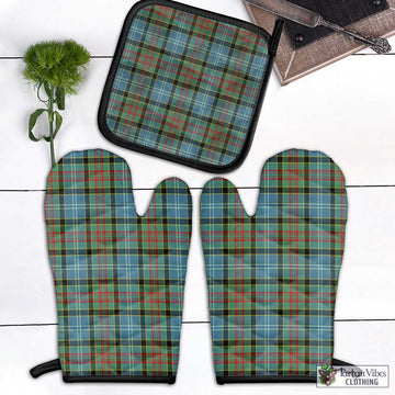 Cathcart Tartan Combo Oven Mitt & Pot-Holder Combo 1 Oven Mitt & 1 Pot-Holder Black - Tartan Vibes Clothing