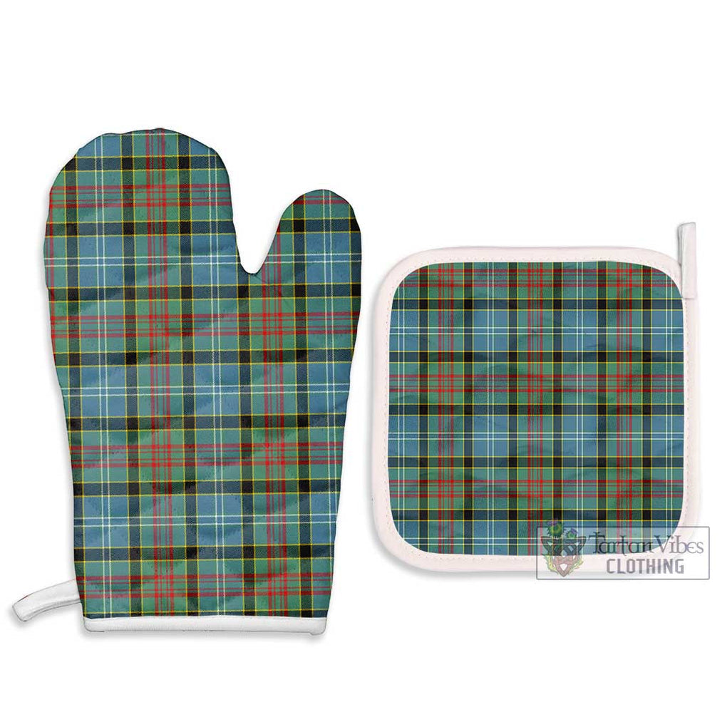 Cathcart Tartan Combo Oven Mitt & Pot-Holder Combo 1 Oven Mitt & 2 Pot-Holder White - Tartan Vibes Clothing