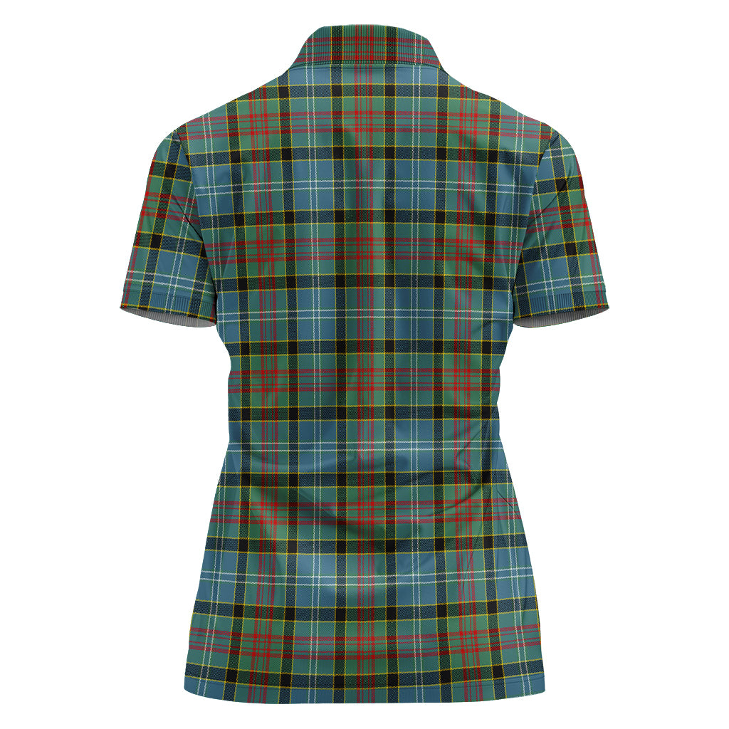cathcart-tartan-polo-shirt-with-family-crest-for-women