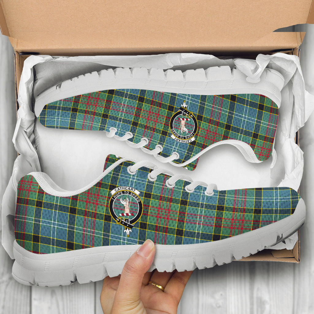 Cathcart Tartan Sneakers with Family Crest - Tartan Vibes Clothing