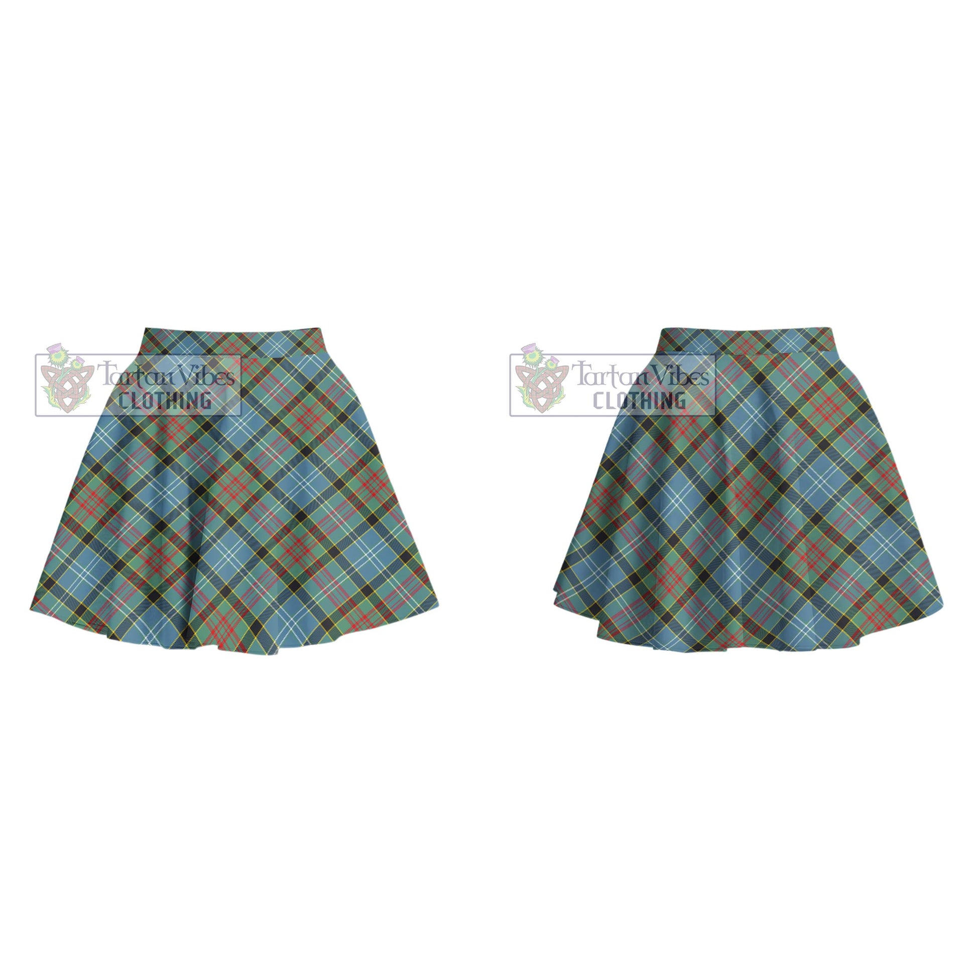 Tartan Vibes Clothing Cathcart Tartan Women's Plated Mini Skirt