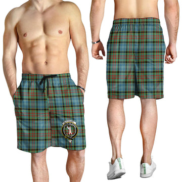 Cathcart Tartan Mens Shorts with Family Crest