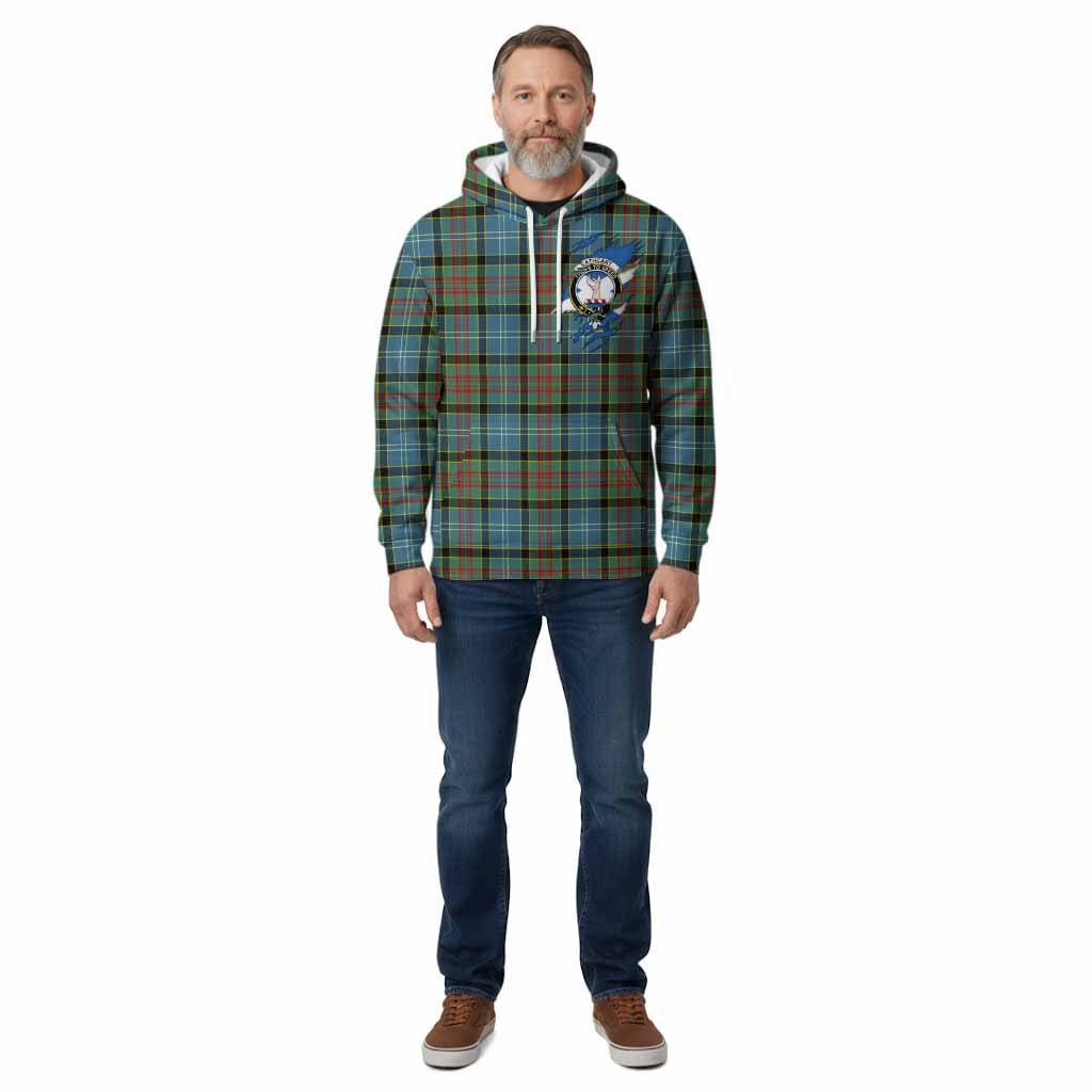 Cathcart Clan Crest In Me Tartan Cotton Hoodie Scotland Flag Style